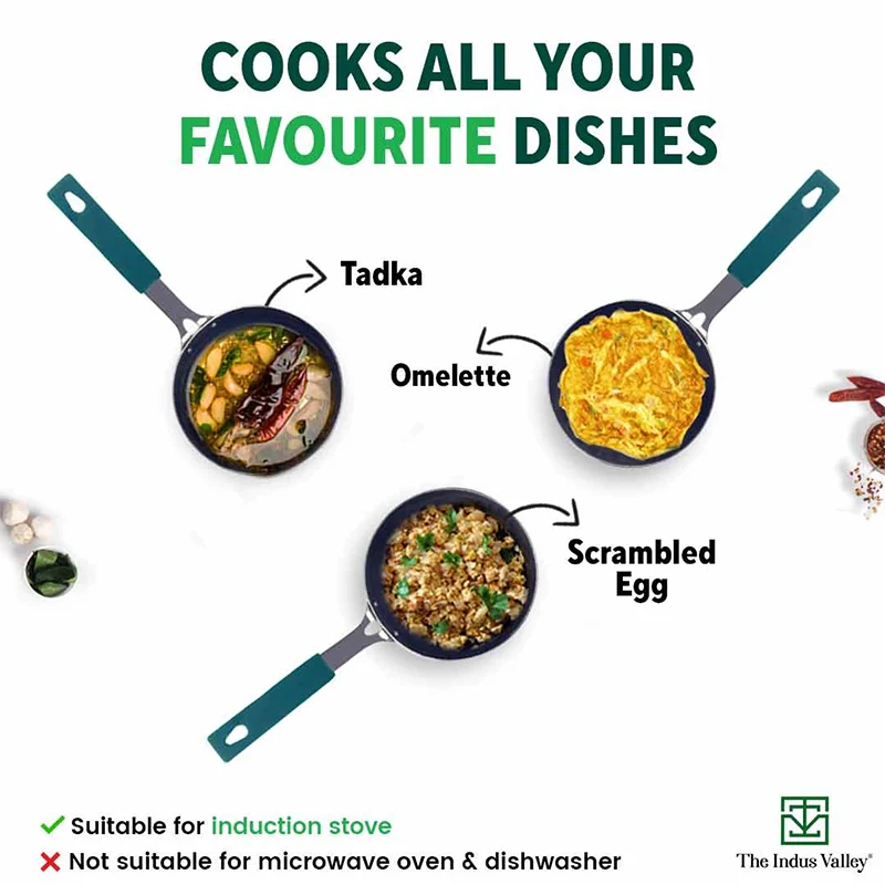 100% Pure Sheet Iron Tadka Pan 13.3cm, Silicone Handle, Seasoned, Toxin-free - Image 11