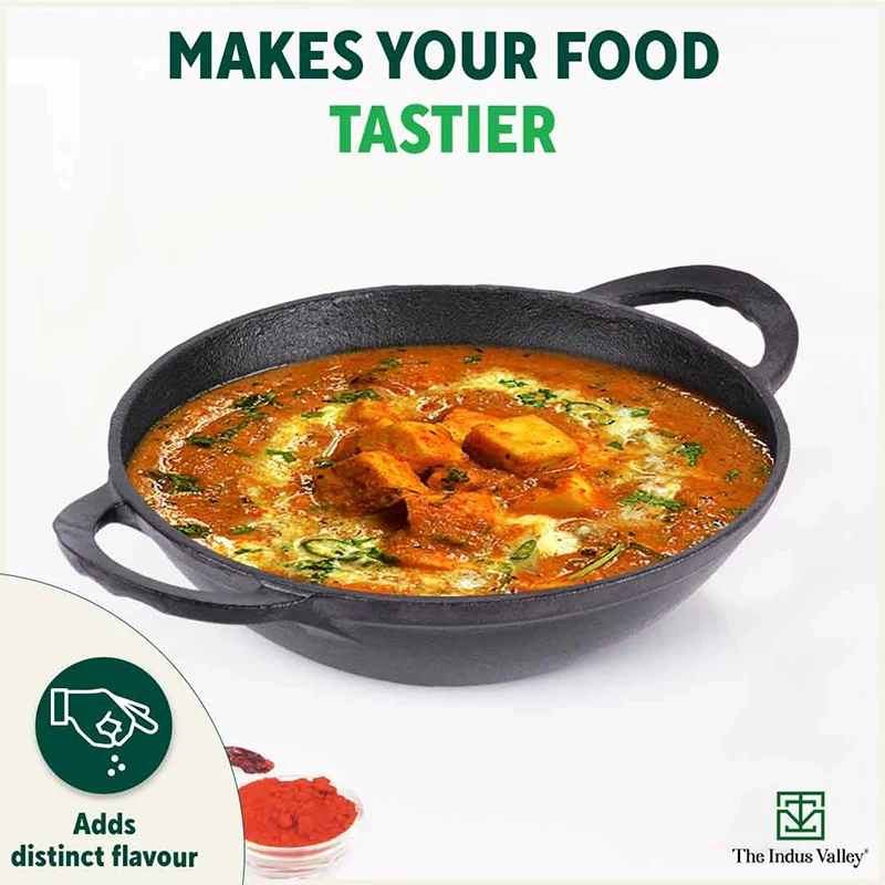 CASTrong Cast 1.4L Iron Cookware Set - Kadai [1.4L]+Kadai [2.2L],Pre-seasoned,100% Pure,Toxin-free - Image 10