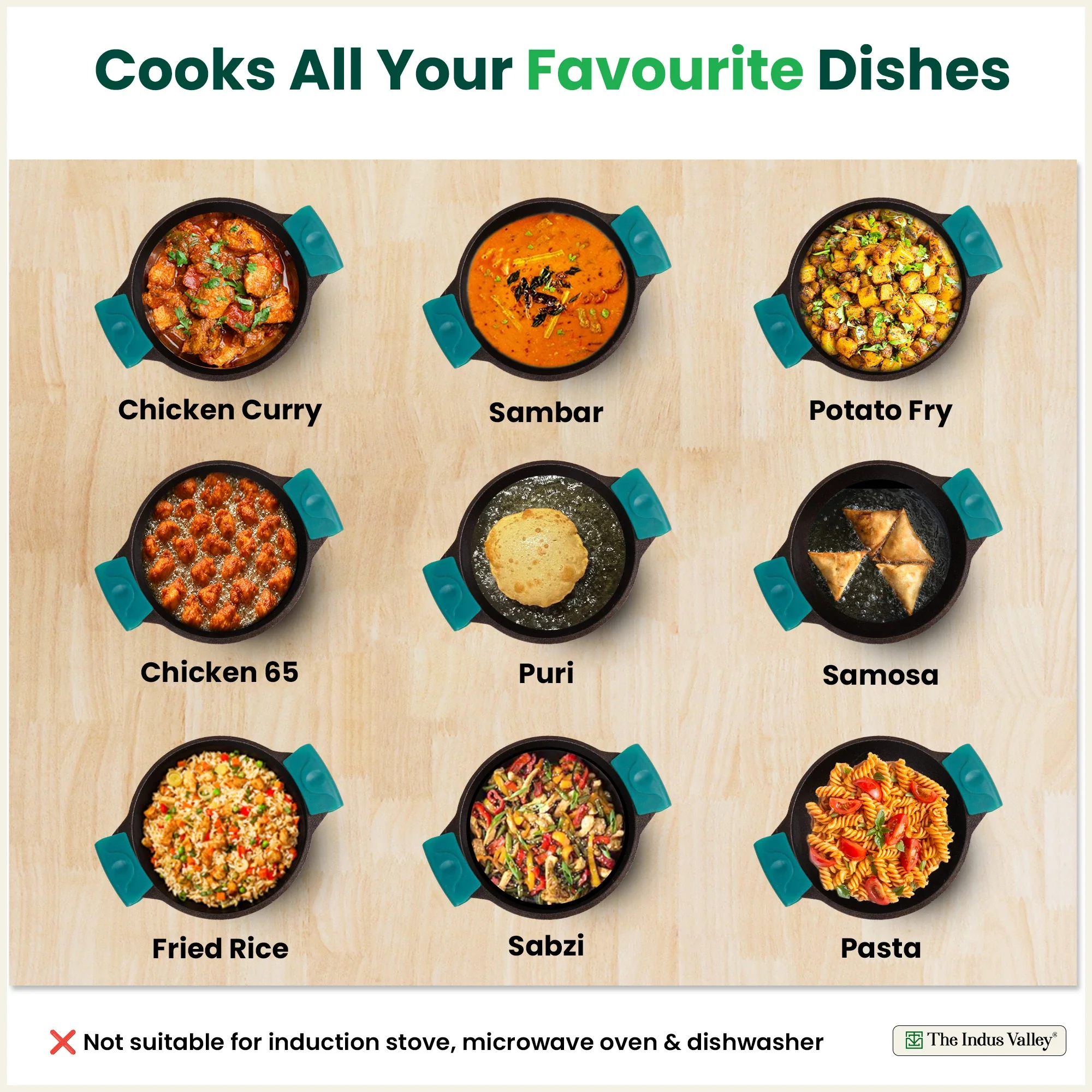 CASTrong Cast Iron Kadai with Silicon Handle 20.8 cm, Pre-seasoned, Naturally Nonstick, 100% Pure, Toxin-free Kadai  1.7 kg - Image 10