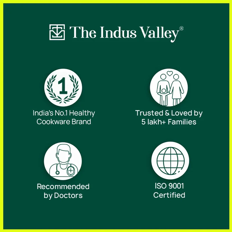 CASTrong Cast Iron Kadai 2.2L, Pre-seasoned, Naturally Nonstick, 100% Pure, Toxin-free, Free 110 Spatula 25.2cm - Image 13