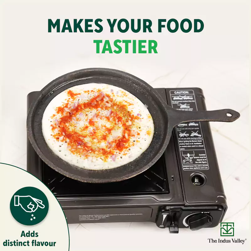 CASTrong Cast Iron Tawa with Handle 25cm, Pre-seasoned, 100% Pure, Toxin-free, Induction - Image 9