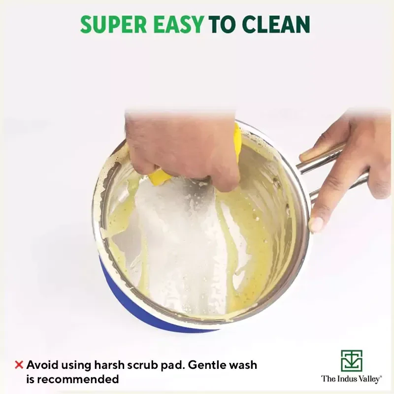 Tri-Steel Premium Stainless Steel Saucepan/ Milk/ Tea Pan, Tri-ply (3 Layer) Induction Bottom, Steel Lid - Image 8