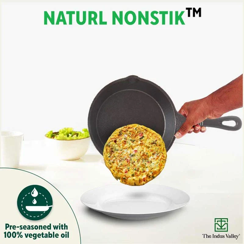 CASTrong Cast Iron Fry Pan 15.2cm, 0.4L, Pre-seasoned, Naturally Nonstick, 100% Pure, Toxin-free, Induction - Image 8