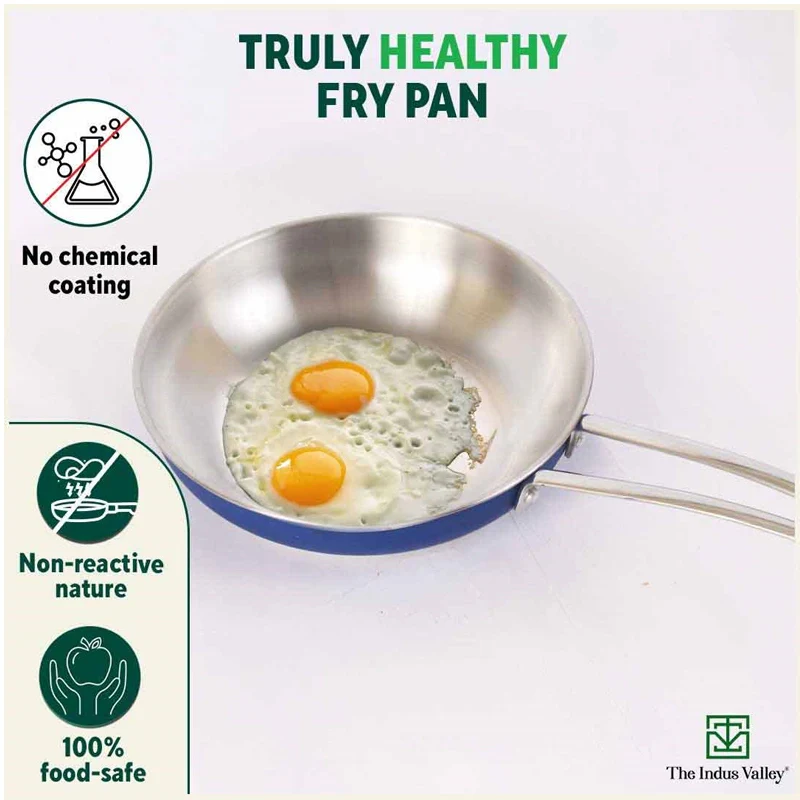 Tri-Steel Premium Stainless Steel Fry Pan 1.5L, Tri-ply (3 Layer) Induction Bottom - Image 3
