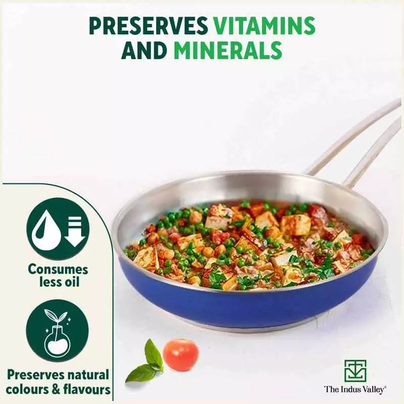 Tri-Steel Premium Stainless Steel Fry Pan 1.5L, Tri-ply (3 Layer) Induction Bottom - Image 5