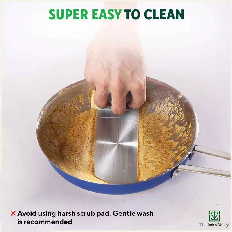 Tri-Steel Premium Stainless Steel Fry Pan 1.5L, Tri-ply (3 Layer) Induction Bottom - Image 8