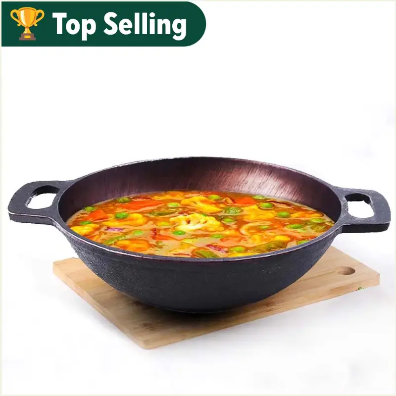 Super Smooth Cast Iron Kadai 1/1.3L (Wok Model), Pre-seasoned, Naturally Nonstick, 100% Pure, Toxin-free - Image 16