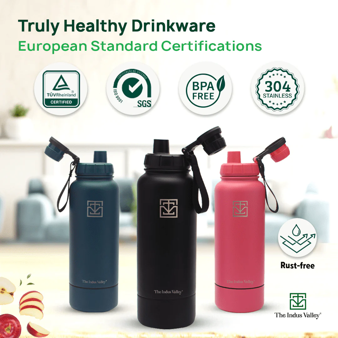 Premium Stainless Steel Vacuum Insulated Water Bottle 900 ml Flask, Storage Container, Hot & Cold - Image 5
