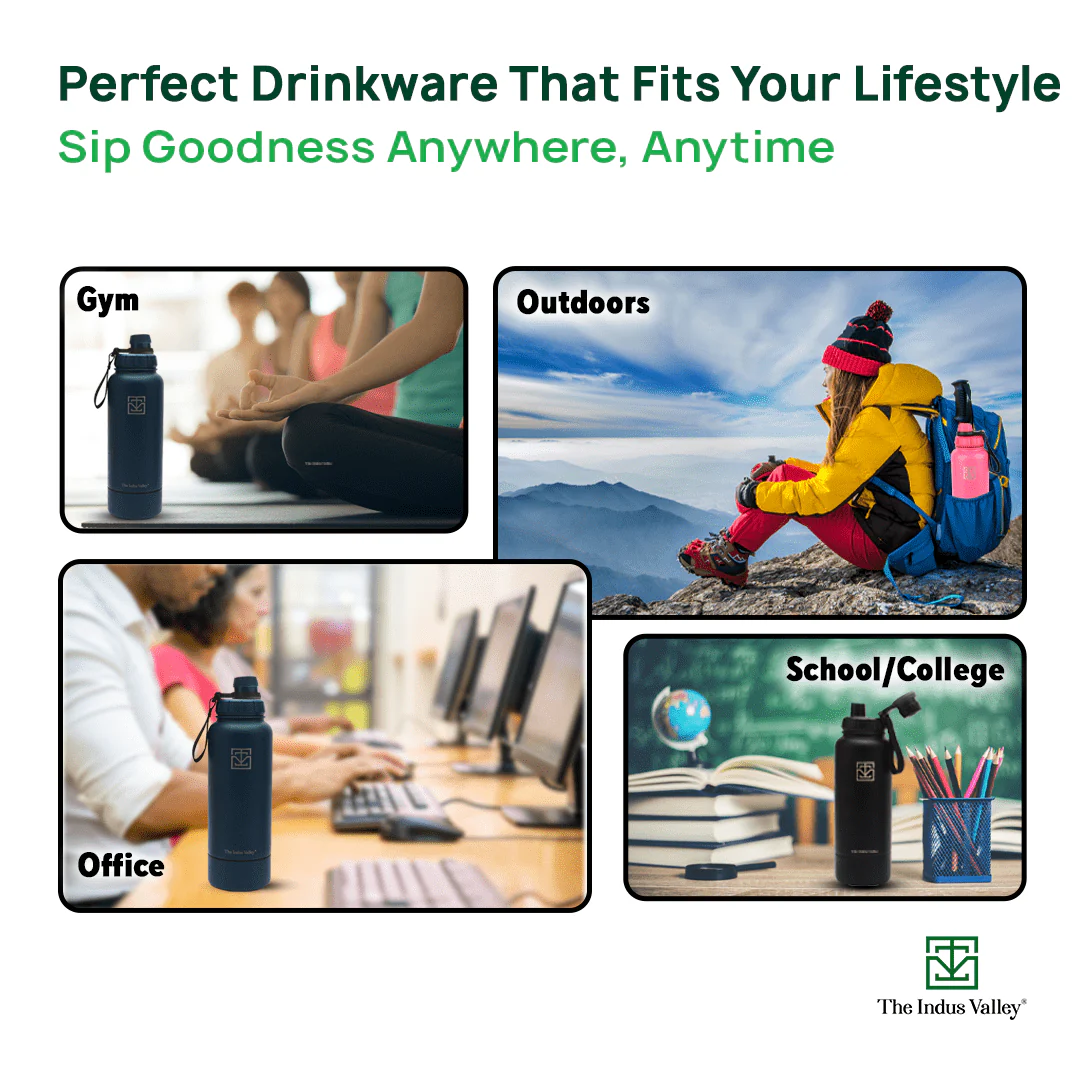 Premium Stainless Steel Vacuum Insulated Water Bottle 900 ml Flask, Storage Container, Hot & Cold - Image 9